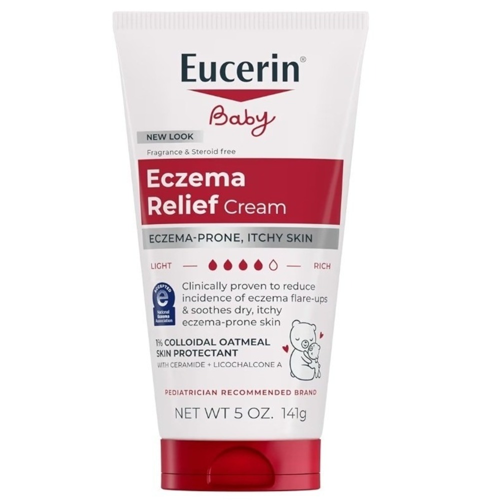 Eucerin Baby Eczema Relief Body Cream Steroid & Fragrance‎ Free 5 oz Tube